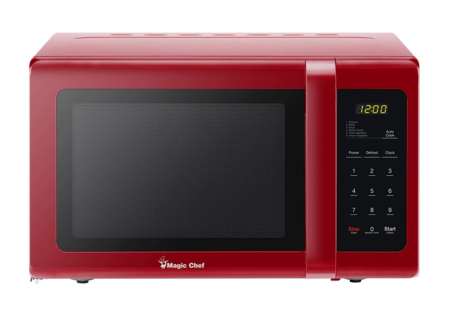 Magic Chef MCD993R 0.9 Cubic Feet Countertop Microwave (Red)