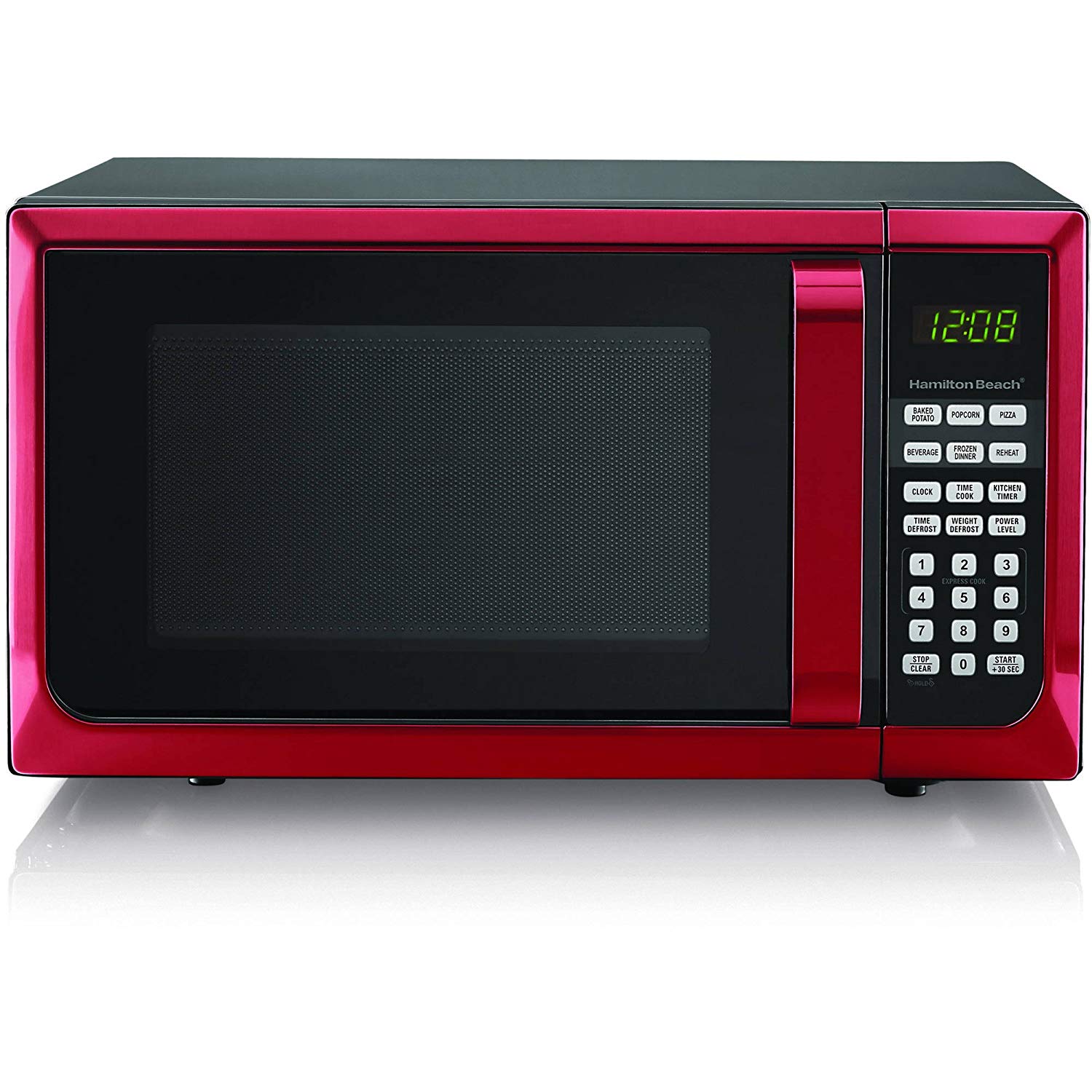 Hamilton Beech .9 cubic foot 900 watt microwave (Red)