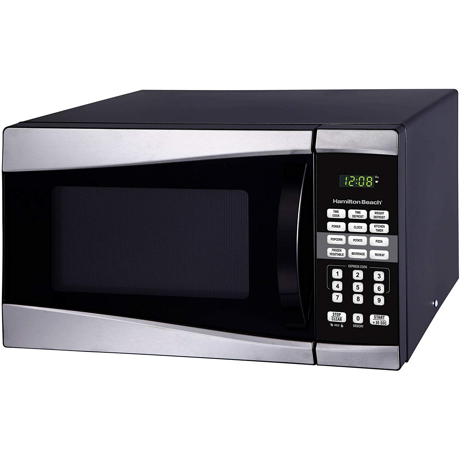 Hamilton Beach 0.9 Cu. Ft. 900W Microwave, Stainless Steel