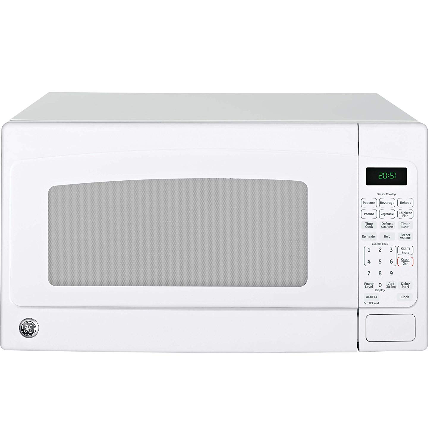 GE JES2051DNWW 2.2 Cu. Ft. Capacity Countertop Microwave Oven – White
