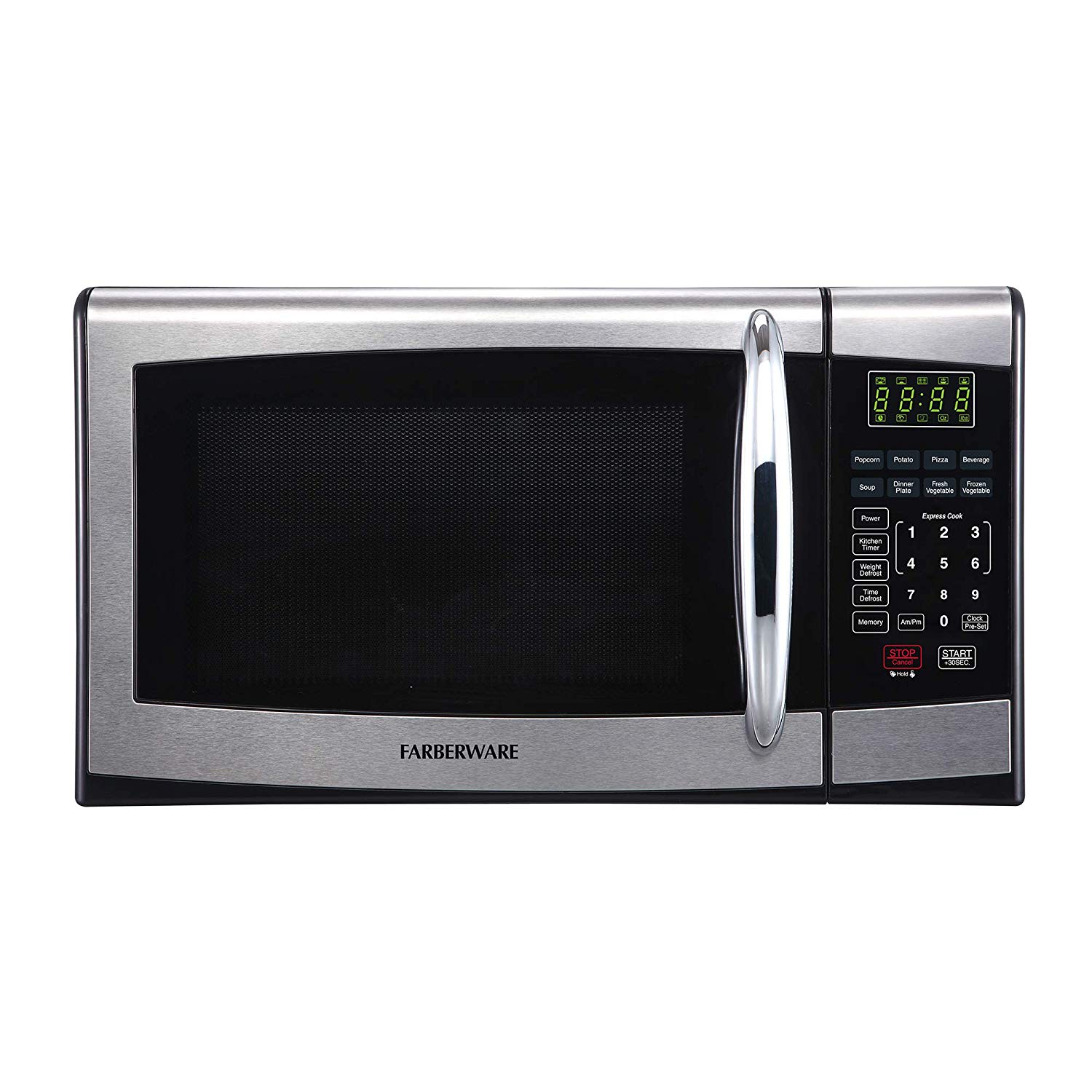 Farberware FMO09AHTBKR 900-Watt Microwave Oven 0.9 Cubic Foot Stainless Steel