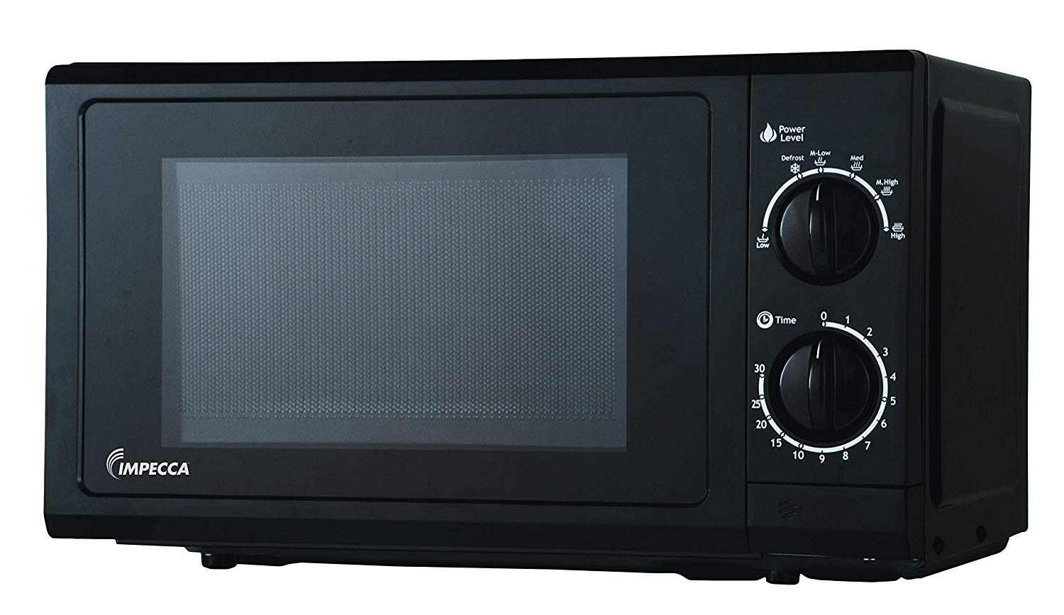 Impecca CM0674 700-Watts Countertop Microwave Oven, 120V 0.6 Cubic Feet, Black
