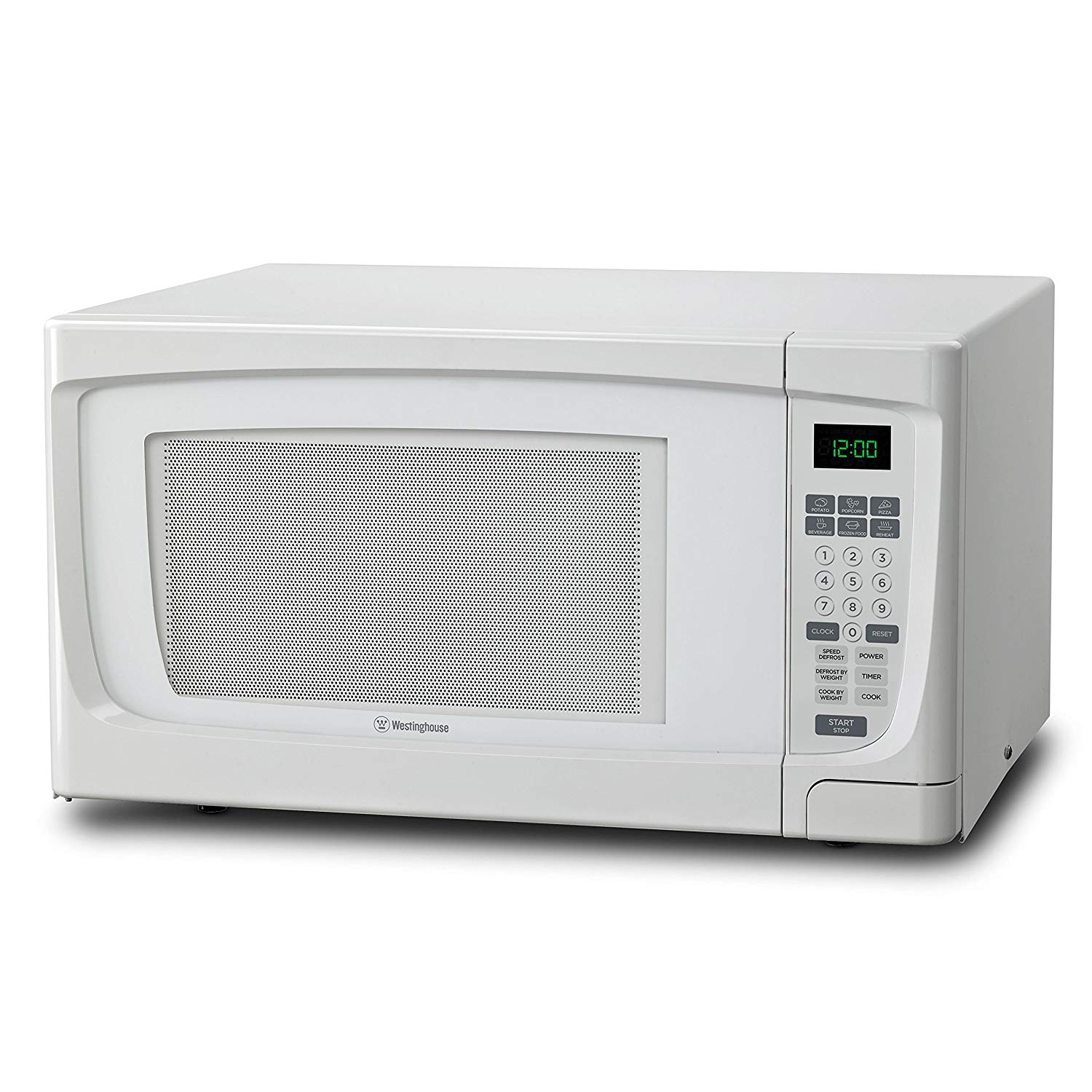 Westinghouse WCM16100W 1000 Watt Counter Top Microwave Oven, 1.6 Cubic Feet, White Cabinet
