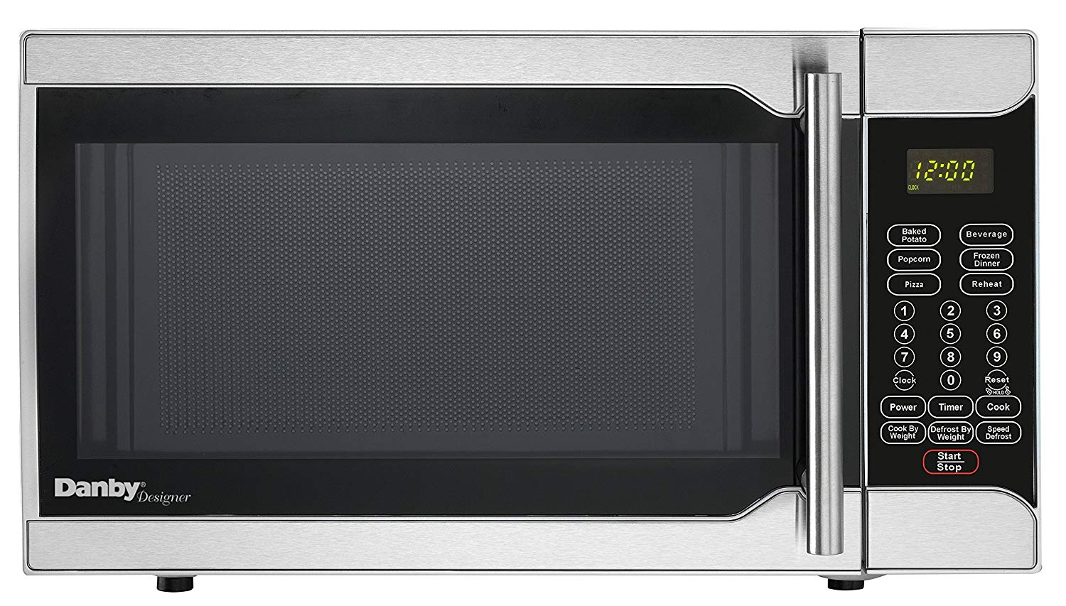 Danby Designer 0.7 Cu. Ft. 700W Countertop Microwave Oven in Stainless Steel