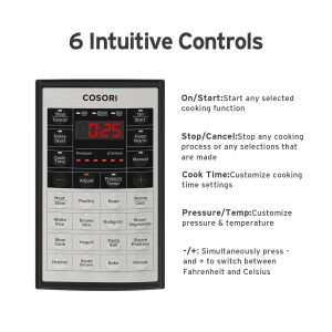 6 intuitive control - cook time, pressure