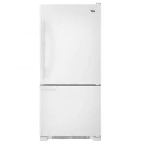 Amana ABB1921BRW 18.5 Cu. Ft. White Bottom Freezer Refrigerator - Energy Star