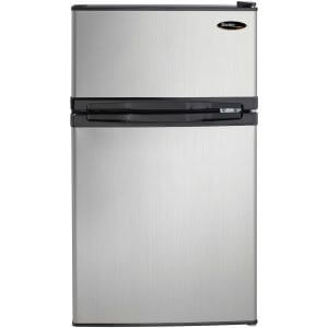 Danby DCR031B1BSLDD 3.1 cu. ft. 2 Door Compact Refrigerator, Steel