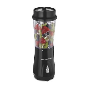 Hamilton Beach Personal Smoothie Blender with 14 oz Travel Cup and Lid, Matte Black 51101AV