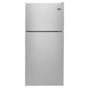 Maytag 18 cu. ft. Top Freezer Refrigerator in Monochromatic Stainless Steel