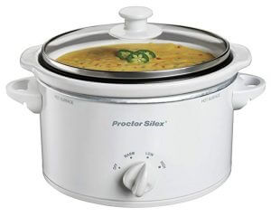 Proctor Silex 33116Y Portable Oval Slow Cooker, 1.5-Quart