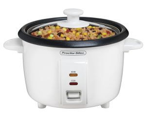 Proctor Silex 37534NR Rice Cooker, 8 Cups Cooked, White