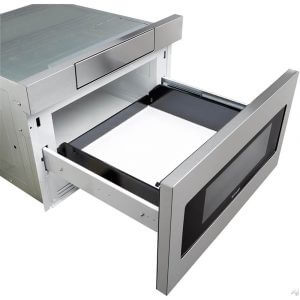 Sharp SMD2470AS Microwave Drawer Oven, 24-Inch with slide open