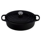 Le Creuset Enameled Cast Iron Signature Oval Wide Oven, 3.5 quart, Black