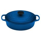 Le Creuset of America Signature Enameled Cast Iron Oval Wide Dutch Oven, 3.5-Quart, Marseille