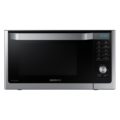 Samsung MC11H6033CT Countertop Convection Microwave with 1.1 cu. ft. Capacity, SLIM FRY Technology, Grilling Element, Ceramic Enamel Interior, Drop Down Door, and Eco Mode in Stainless Steel
