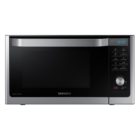 Samsung MC11H6033CT Countertop Convection Microwave with 1.1 cu. ft. Capacity, SLIM FRY Technology, Grilling Element, Ceramic Enamel Interior, Drop Down Door, and Eco Mode in Stainless Steel