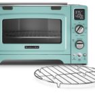 KitchenAid KCO275AQ Convection 1800-watt Digital Countertop Oven, 12-Inch, Aqua Sky