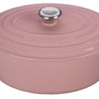 Le Creuset of America Signature Cast Iron Oval Dutch Oven, 6-3/4-Quart, Hibiscus