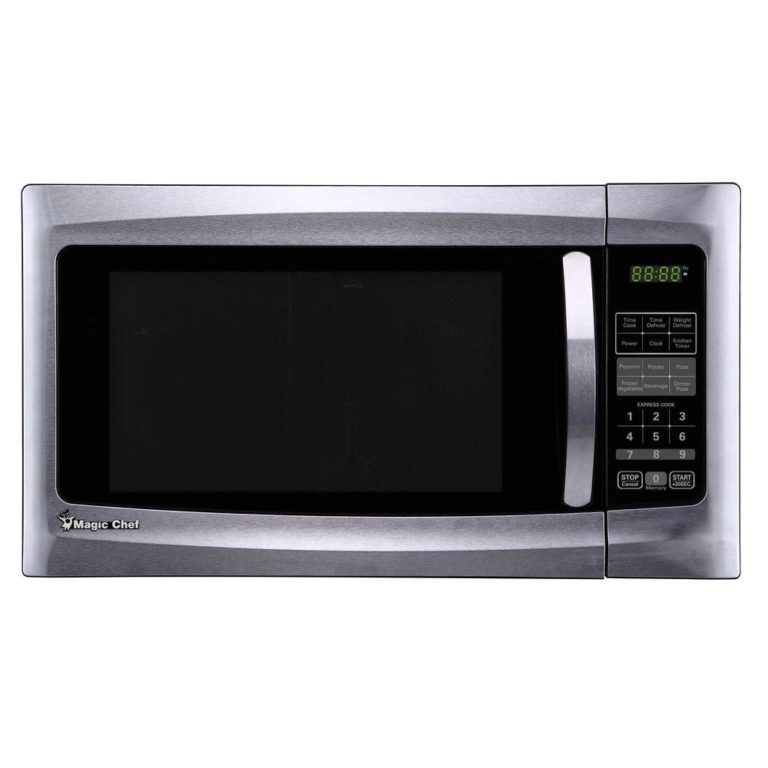 Bella BMO11ABTWHC Microwave Oven, 1Cu.'., Stainless Steel/White