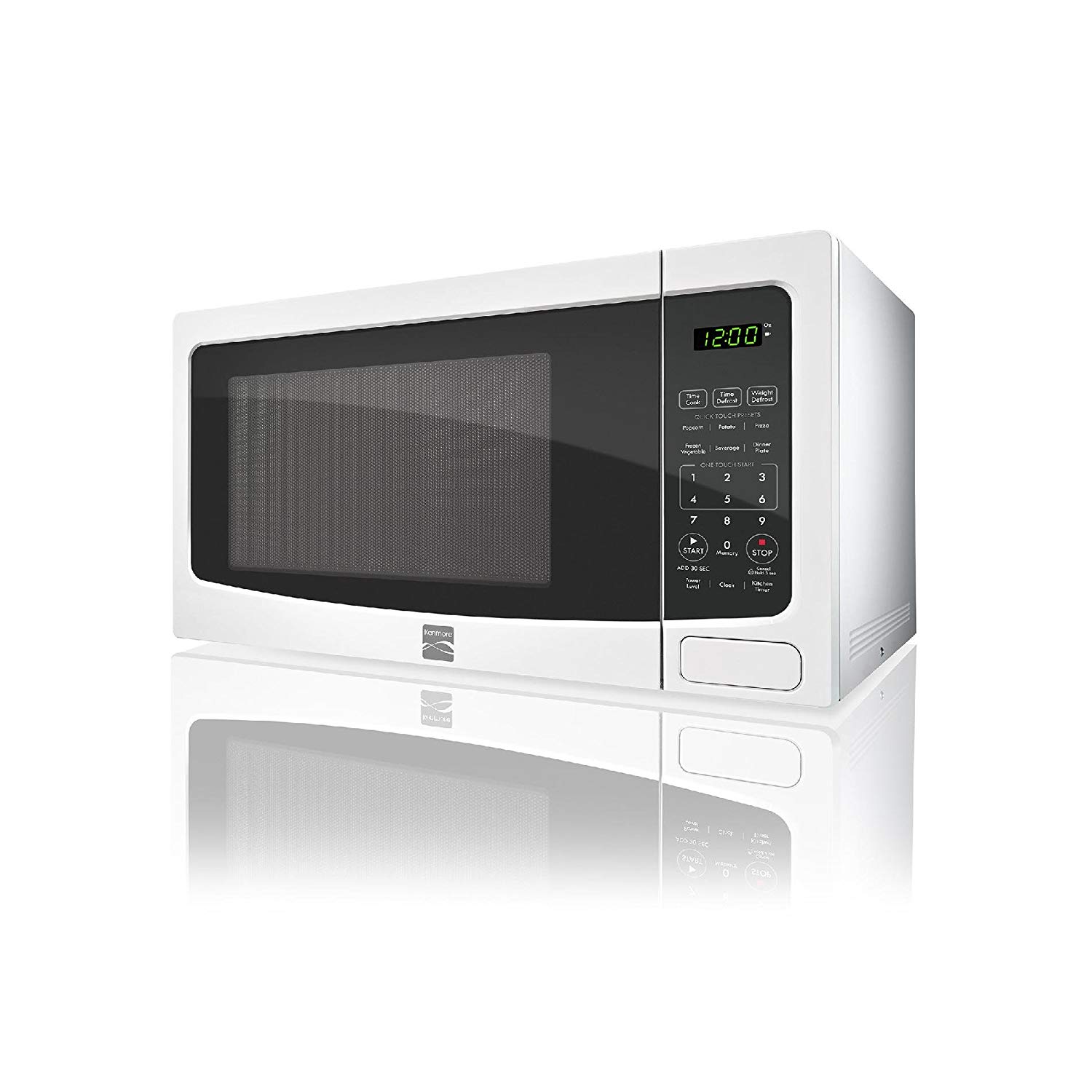 Kenmore White 1 1 Cu Ft Countertop Microwave 73114