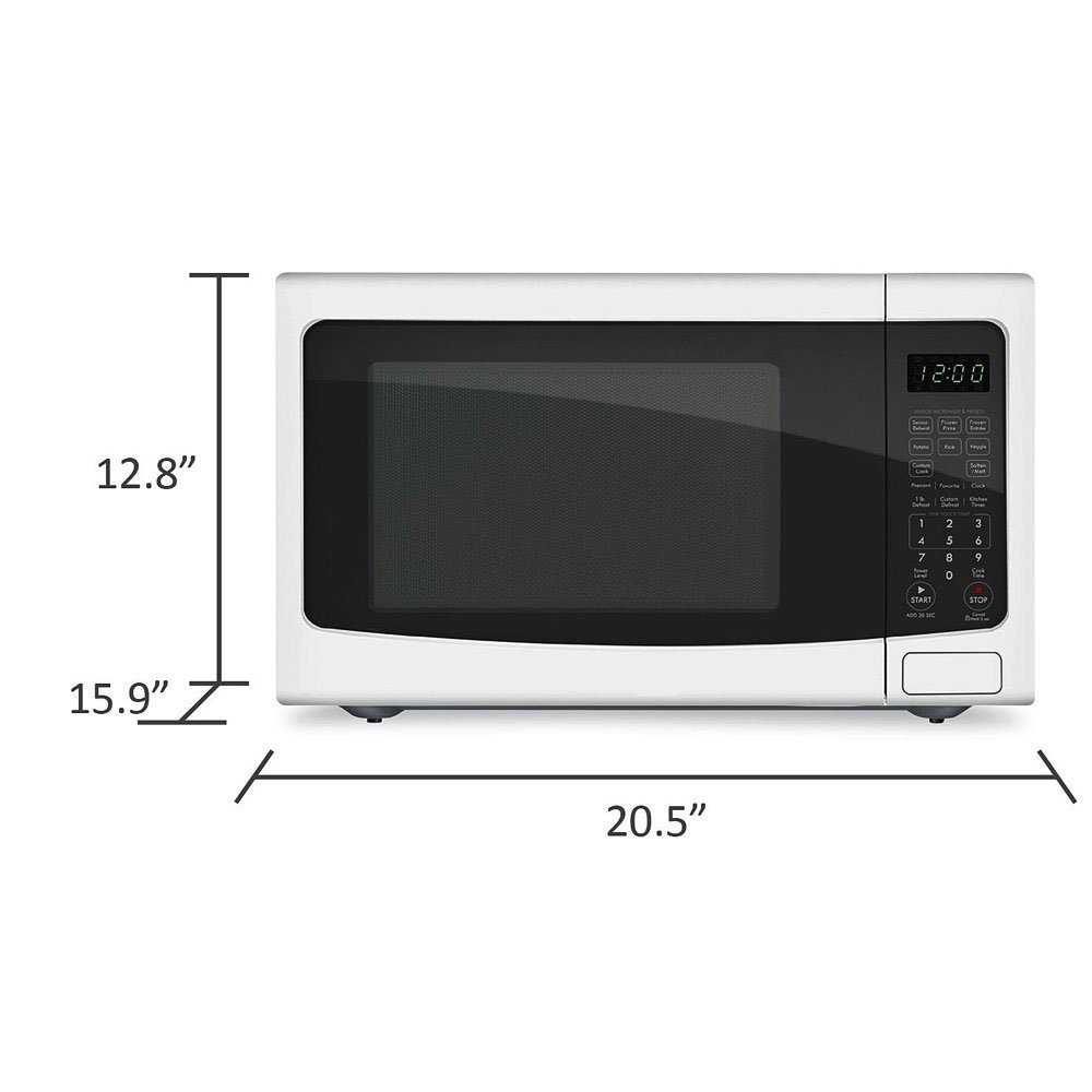 Chef Star Cs73162 1 6 Cu Ft 1100 Watts Countertop Microwave White