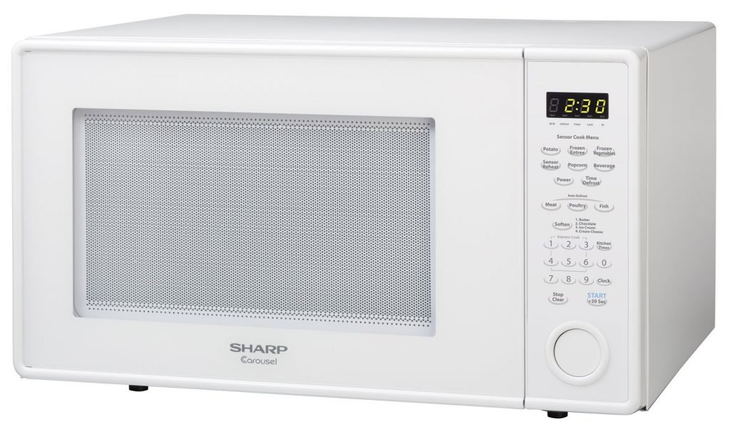 Sharp 1.8 Cu. Ft. 1100W Countertop Microwave, Microwave Oven, White
