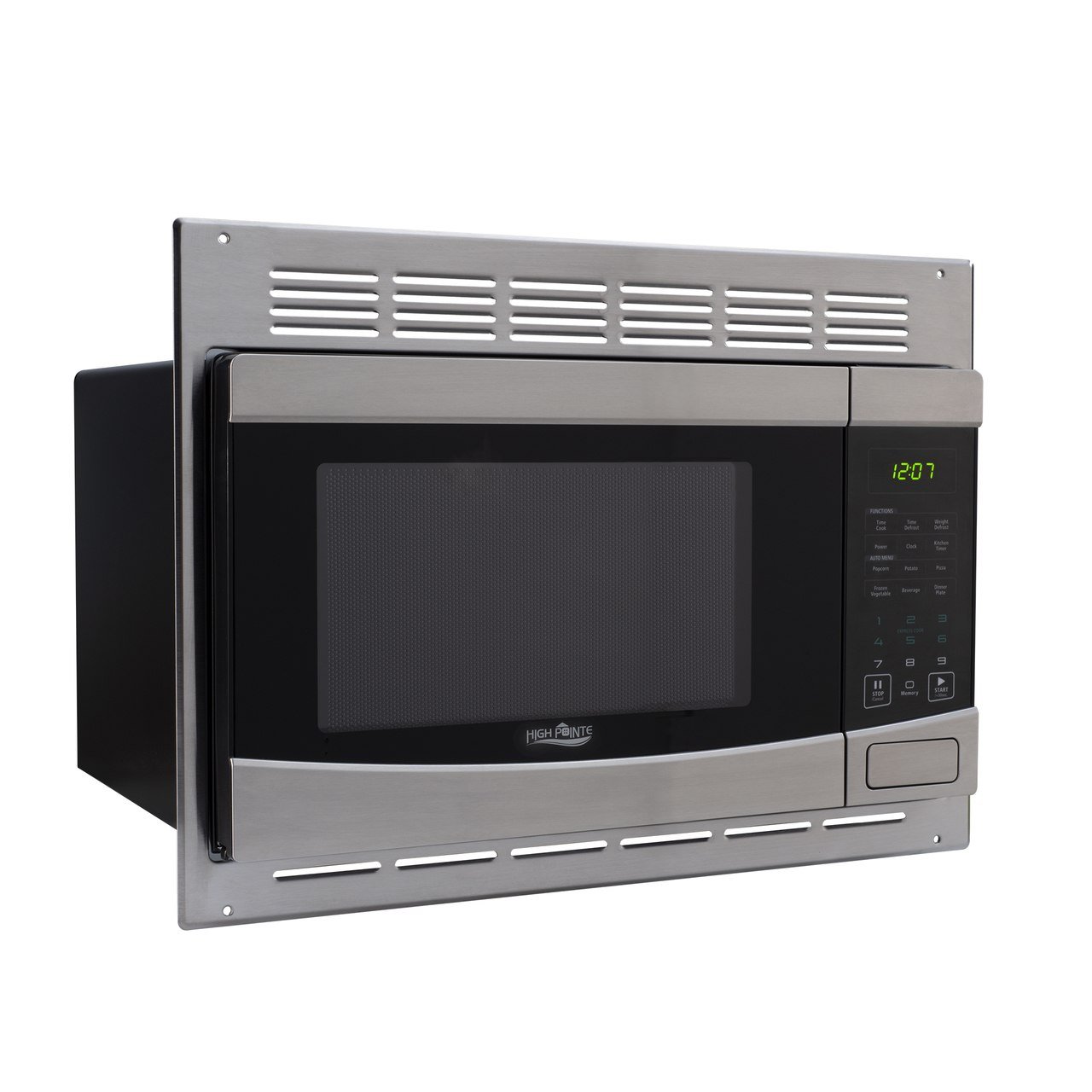 RecPro RV Stainless-Steel Microwave 1.0 cu ft. With Trim Package EM925AQR-S