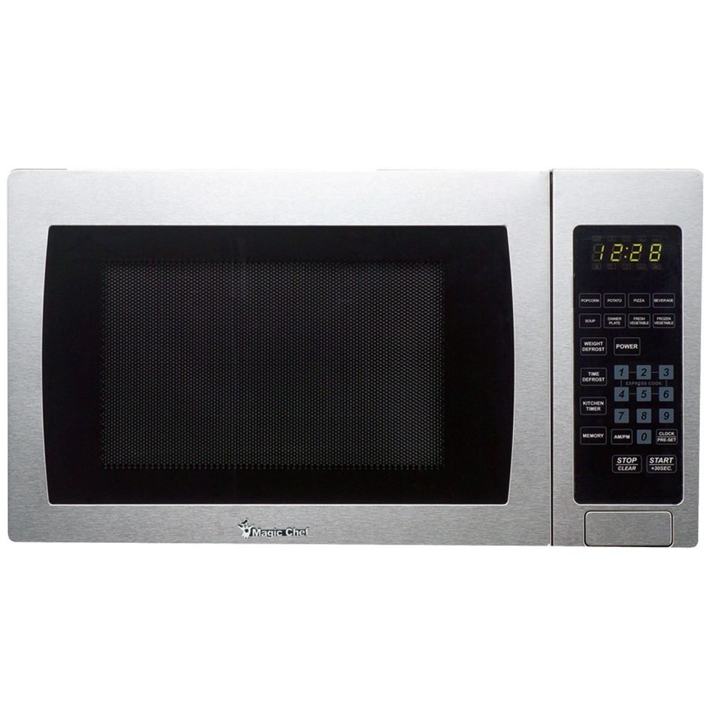 Magic Chef MCM1611ST 1100W Microwave Oven, 1.6 cu.ft., Stainless Steel