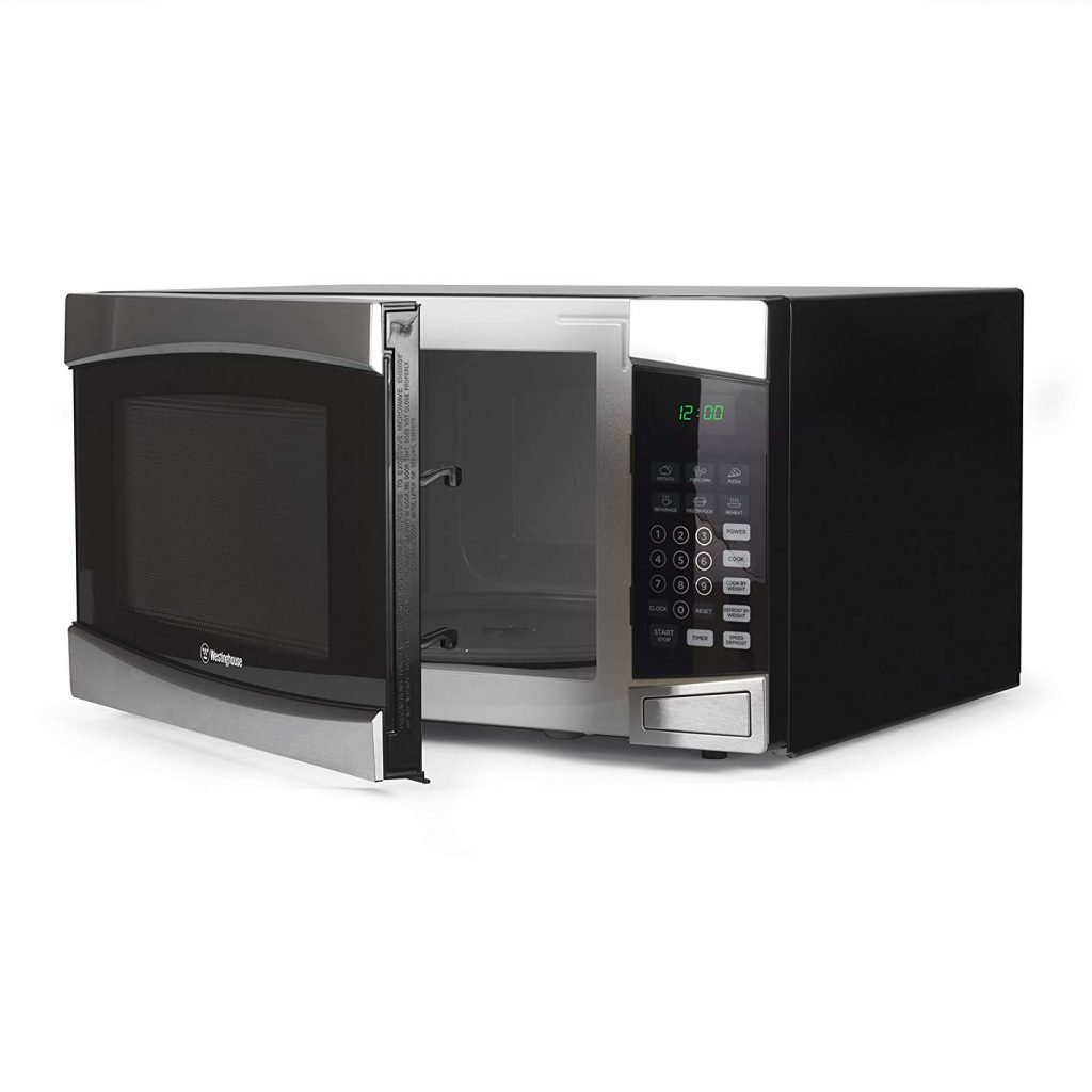 Westinghouse WCM16100W 1000 Watt Counter Top Microwave Oven, 1.6 Cubic Feet, White