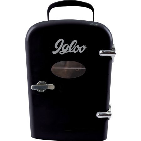 Igloo Mini Beverage Fridge, Black,Consumes Much Less Power Than Traditional Refrigerator