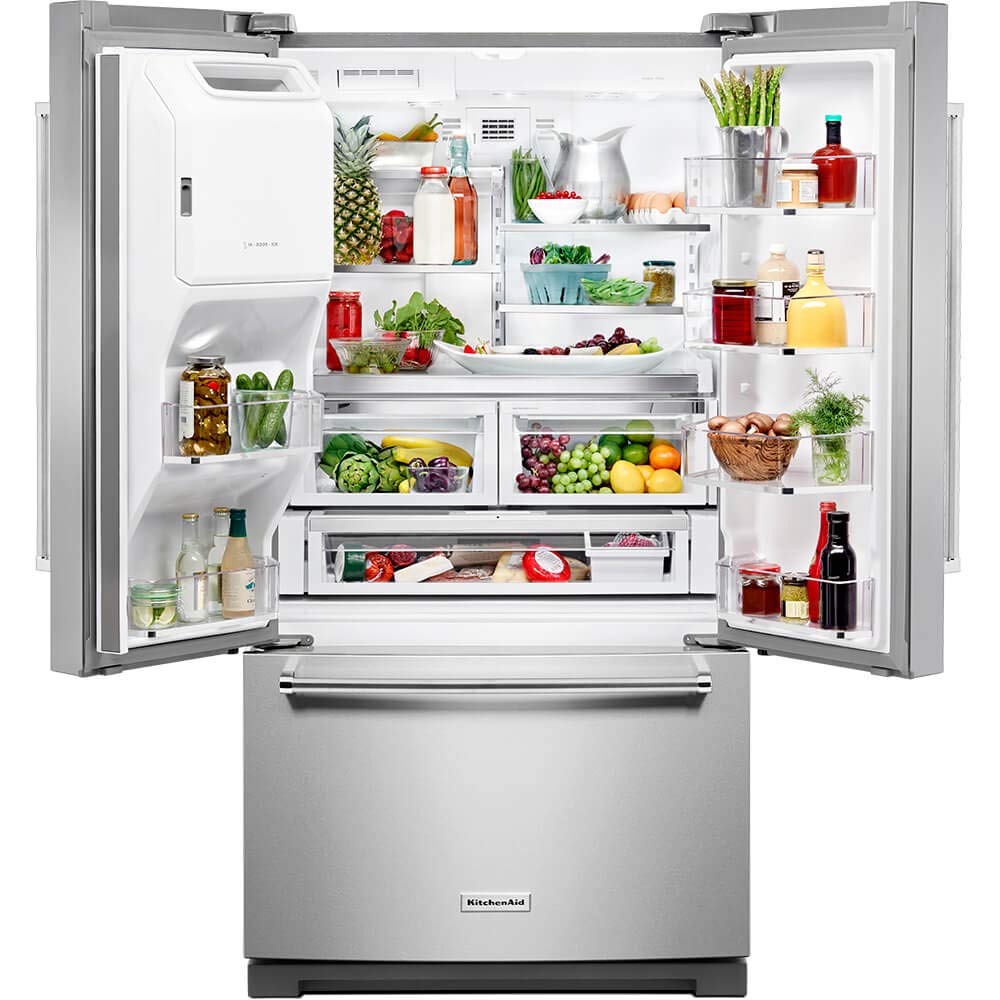 Best 3 KitchenAid Refrigerator Reviews: KRFC300ESS, KRFF507HPS, KRFF507HPS