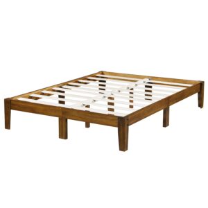 14 Inch High Rustic Solid bed frame