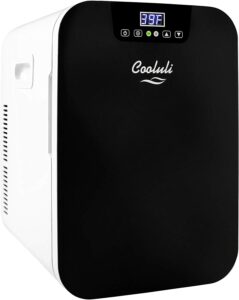 Cooluli Concord Black 20 Liter Compact Cooler Warmer Mini Fridge