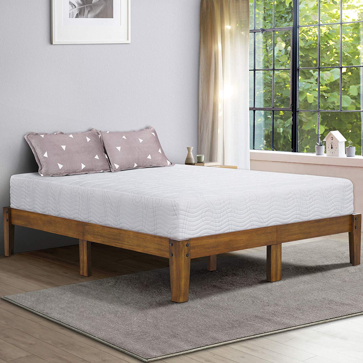 Simple and Best Wood Bed Frames from Zinus, Cardinal & Crest and Other