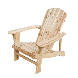 PatioFestival Wood Adirondack Lounger Chair