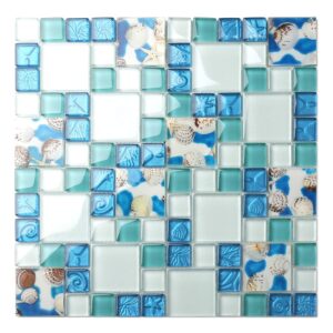 TST Mosaic Tiles Glass Conch Tiles