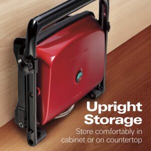 grill with upright storage