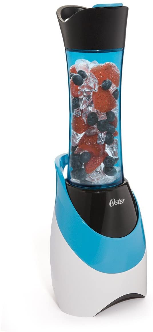 Oster BLSTPB-WBL My Blend 250-Watt Blender with Travel Sport Bottle, Light Powder Blue