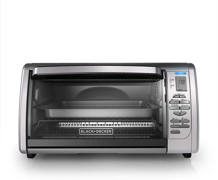 BLACK+DECKER Countertop Convection Toaster Oven, Silver, CTO6335S