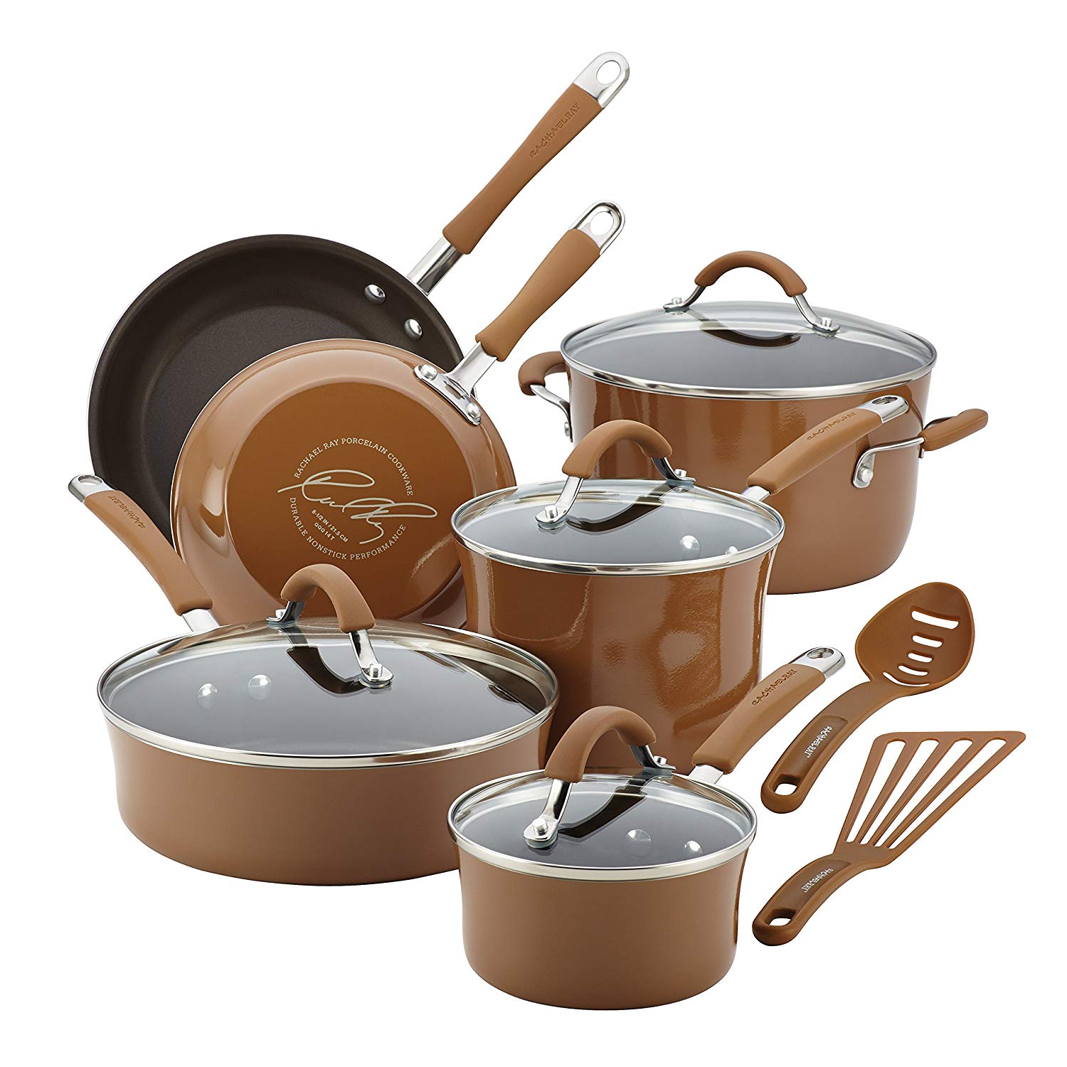 Rachael Ray 16333 Cucina Nonstick Cookware Pots and Pans Set