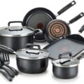 T-fal C530SC Signature Nonstick Dishwasher Safe Cookware Set, Nonstick Pots and Pans Set, Thermo-Spot Heat Indicator