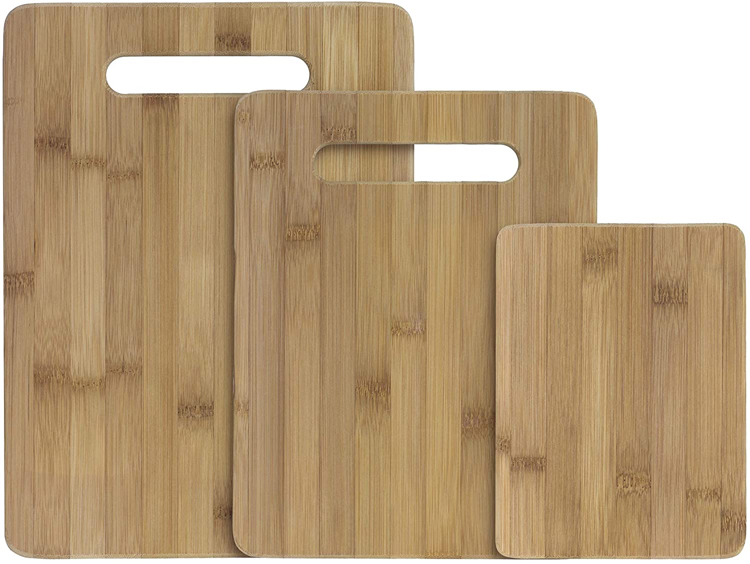 Totally Bamboo 3-Piece Bamboo Serving and Cutting Board Set