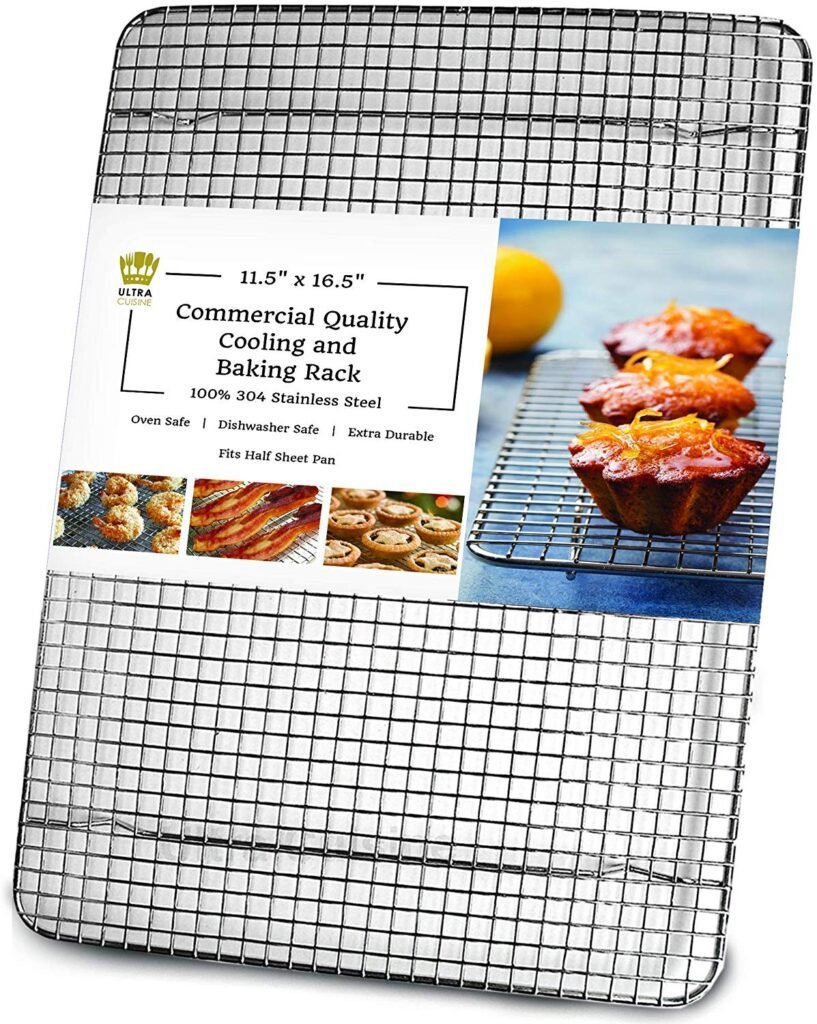 Ultra Cuisine 100 Stainless Steel Wire Cooling Rack for Baking fits