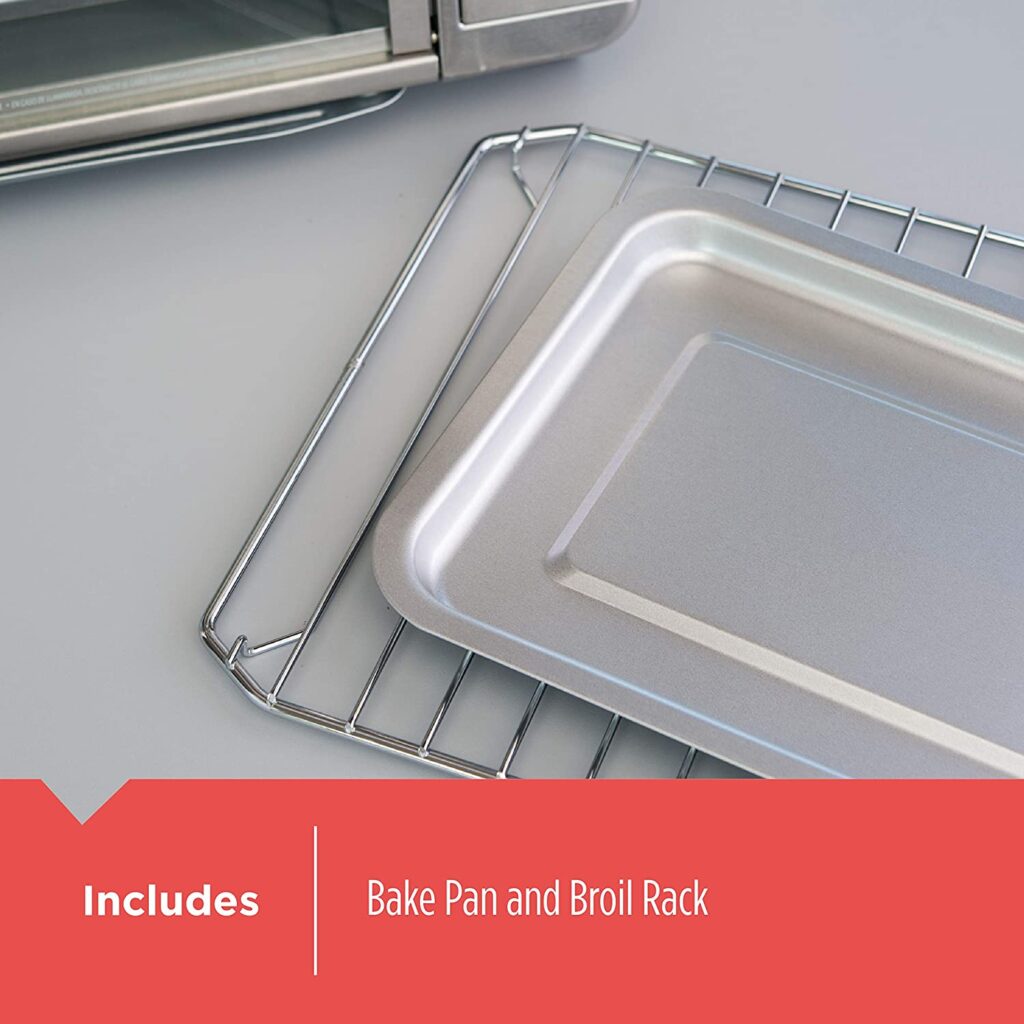 BLACK+DECKER Countertop Convection Toaster Oven, Silver, CTO6335S