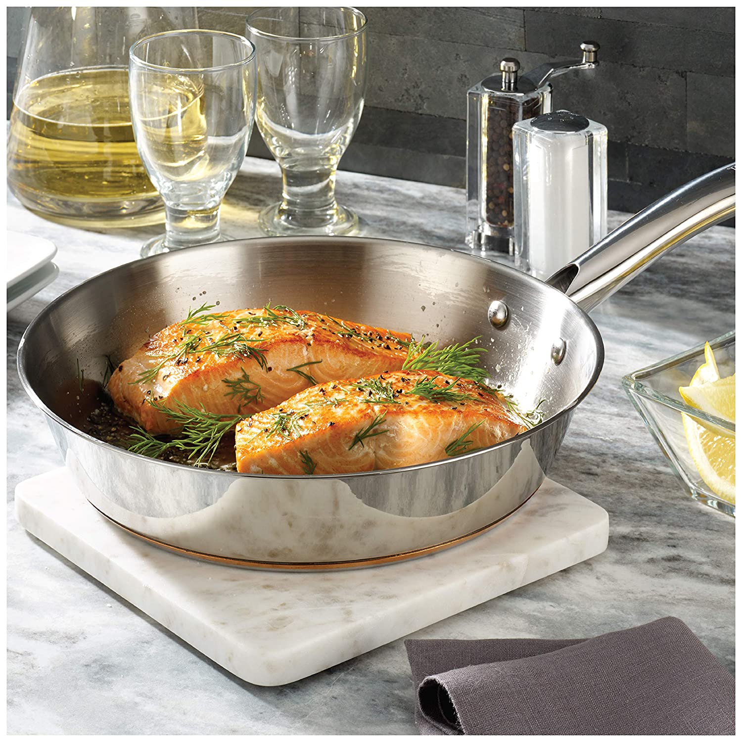 Tfal C836SD Ultimate Stainless Steel Copper Bottom 13 PC Cookware Set