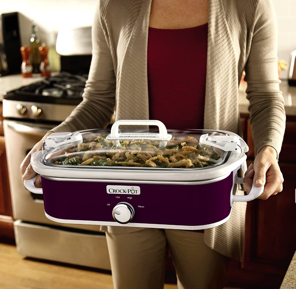 CrockPot 3.5Quart Casserole Crock Manual Slow Cooker, Perfect Plum