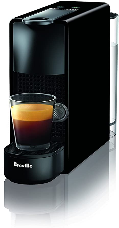 Breville-Nespresso USA BEC220BLK1AUC1 Nespresso Essenza Mini Espresso Machine with Complimentary Capsules, Piano Black