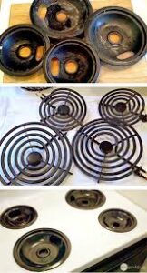 How to clean electric stove burners