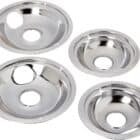 Stanco 5556 4 Pack Universal Electric Range Chrome Reflector Drip Bowl