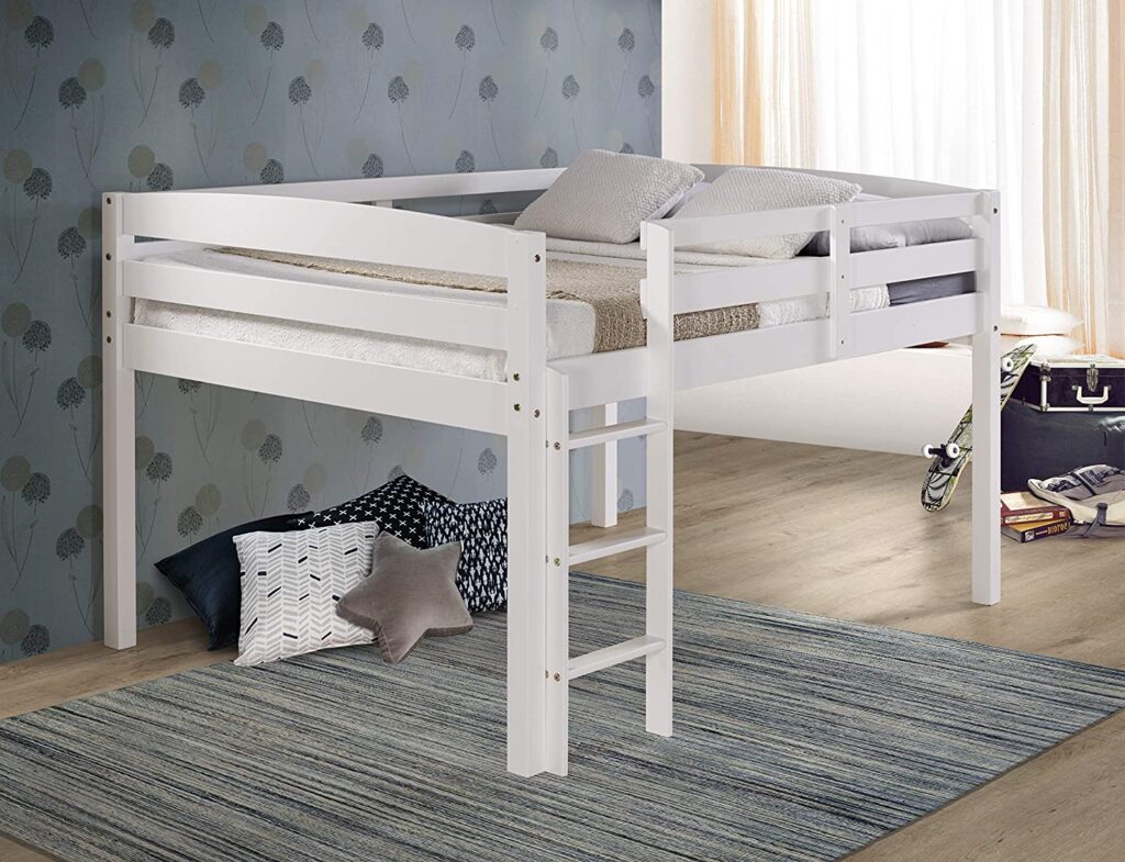 Concord Junior Loft Bed, Full, White